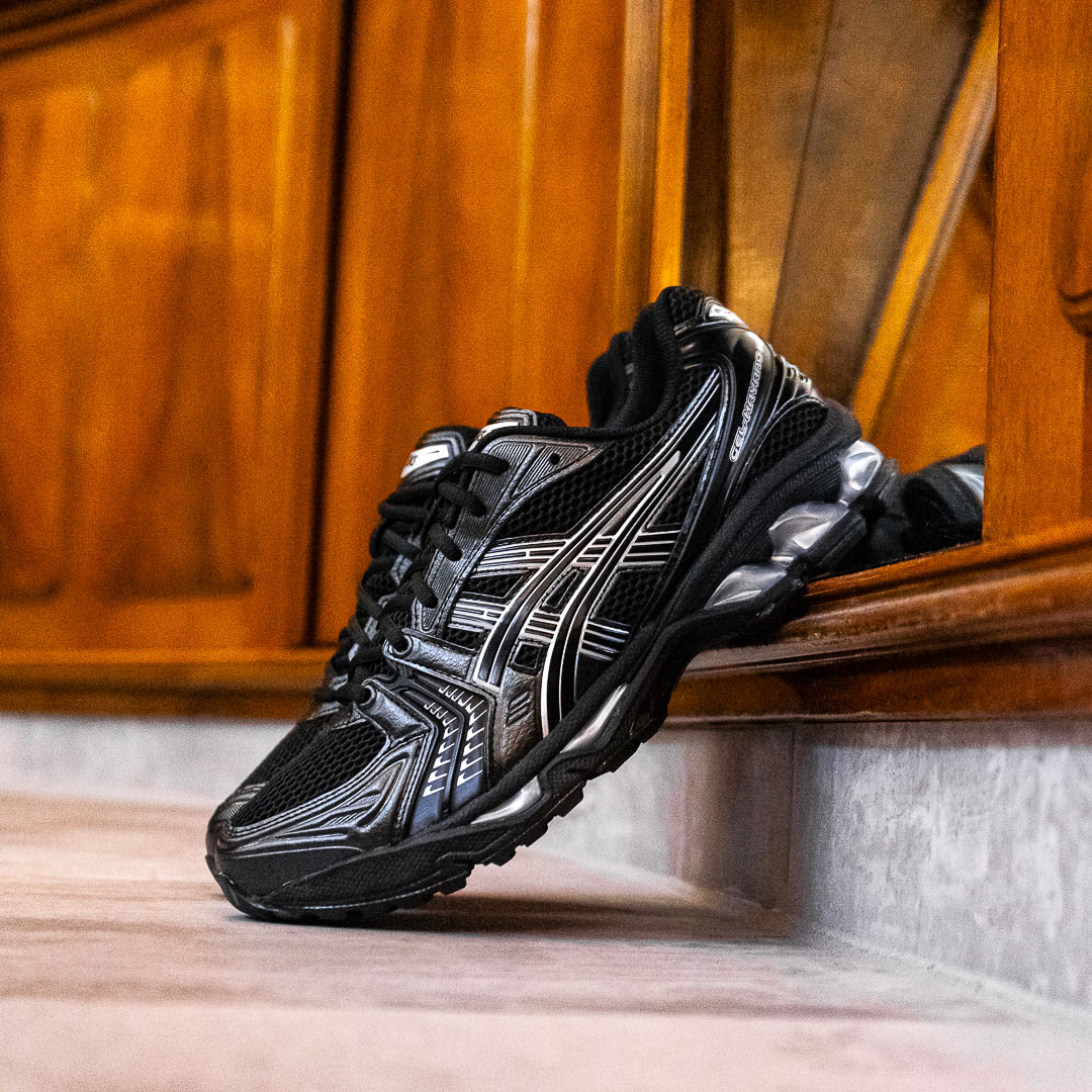 ASICS GEL KAYANO 14 Black Silver Solekitchen